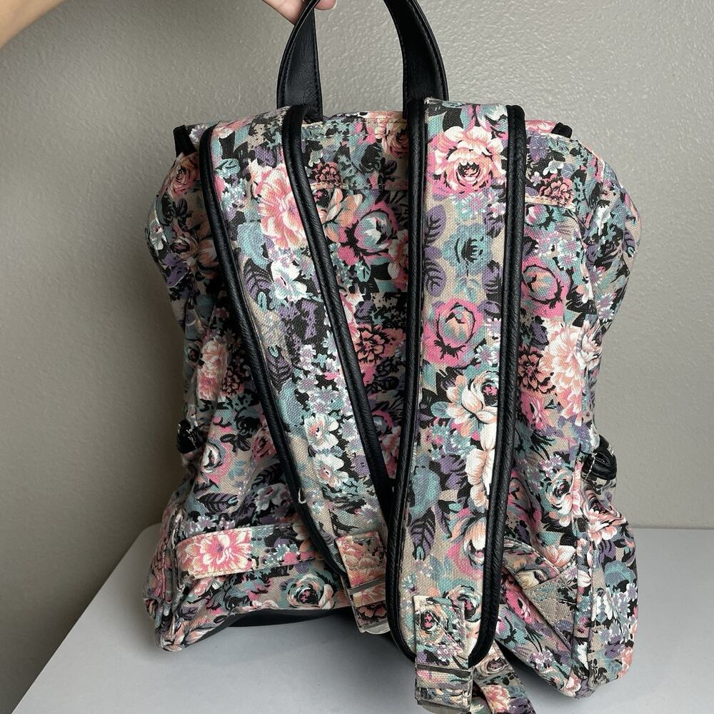 Candie's Floral Backpack Y2K 2010s Canvas Girly - Picture 2 of 9